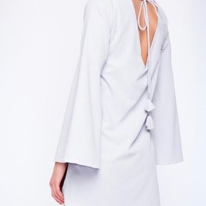 Farrah lilac bell sleeved dress